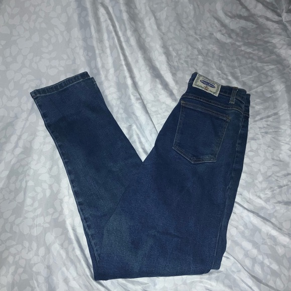 Boom Boom Jeans Dark Blue Straight Leg Women Jeans vintage - Picture 1 of 5